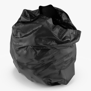 3D Realistic Opened Garbage Bag model