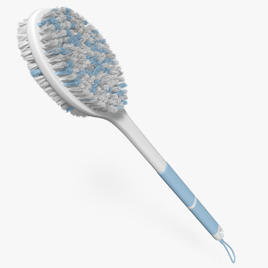 Back Scrubber Blue Fur 3D