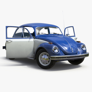 3D model Iconic Volkswagen Beetle Rigged for Maya