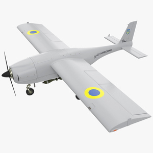 3D UKRJET UJ22 Airborne Drone Rigged model