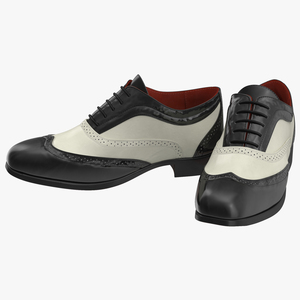 3D Wingtip Shoes model