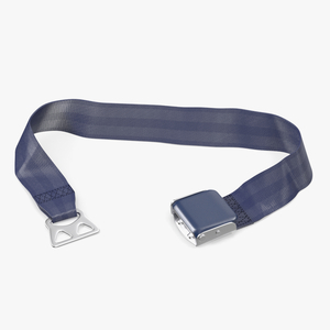 3D Adjustable Type B Airplane Seat Belt Blue
