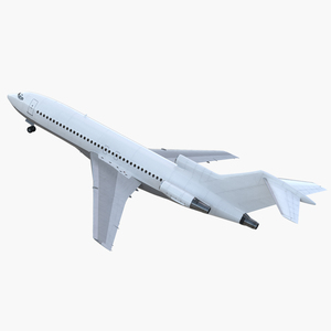 Boeing 727 100 Generic Rigged 3D model