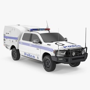 Police Paddy Wagon Dodge RAM 1500 Simple Interior 3D model