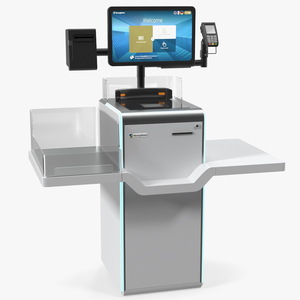 3D Self Checkout Machine StrongPoint model