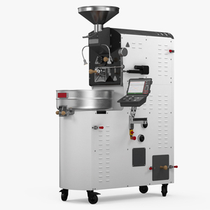 3D Coffee Roaster Machine White model