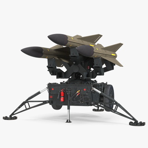 3D Dark Green MIM23 HAWK Rigged model