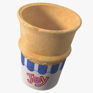 3D model JOY Kids Flat Bottom Cake Cone