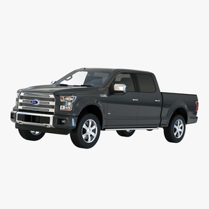 3D Ford F 150 SuperCrew 2015 Simple Interior