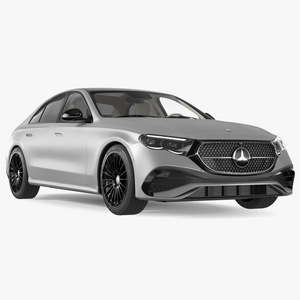 Mercedes E-class Silver Color 3D model