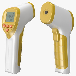 Thermometer Gun with LED Display 3D