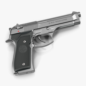 3D Semi Automatic Pistol Beretta 92F model