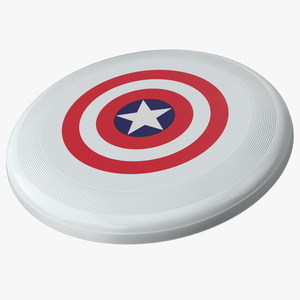 3D model Frisbee Disc with a Superhero Theme