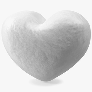 3D Heart Shaped Snowball