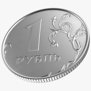 3D model Russian 1 Ruble Coin