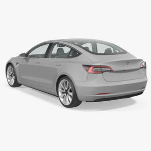 Tesla Model 3 Simple Interior 3D model