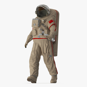 3D model Astronaut Suit Haiying with Helmet Rigged for Cinema 4D