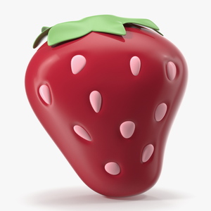 3D Strawberry Emoji