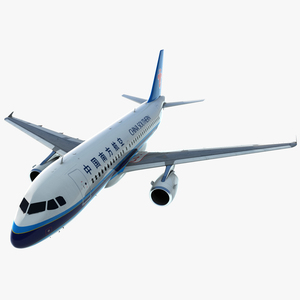 Airbus A319 China Southern Airlines Rigged 3D