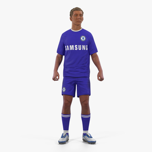 Soccer or Football Player Chelsea Rigged 2 3D