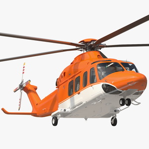 3D Medium Sized Twin Engined Helicopter