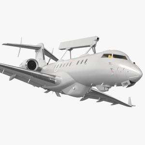 Multi Role AEW&C Aircraft Rigged 3D