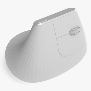 Wireless Mouse Vertical White 3D model