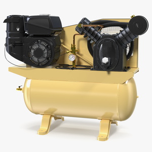 3D Diesel Piston Air Compressor model