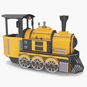 Mini Locomotive Yellow 3D