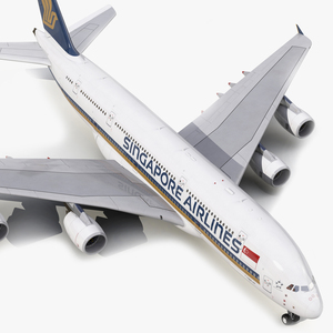 Airbus A380 900 Singapore Airlines 3D model