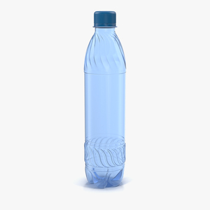 3D model Plastic Water Bottle Blue