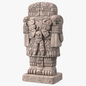 3D Coatlicue Aztec Decorative Statue for 3D Print