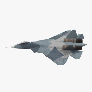 3D Sukhoi T 50 PAK FA model