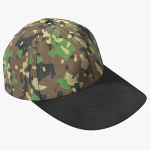 3D Baseball Cap Camouflage model