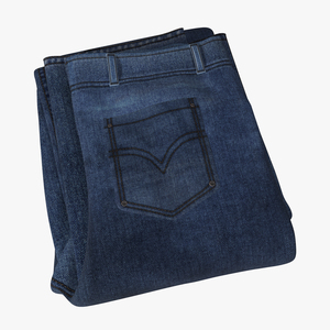 Jeans Folded 2 3D model