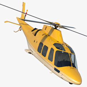 Multi-Purpose Helicopter Retractable Landing Gear 3D model