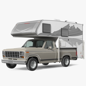 Pickup Truck Camper 3D model