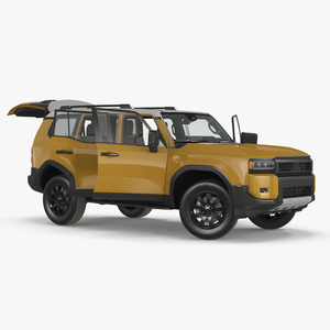 Generic Off-Road SUV Vehicle Rigged for Maya 3D model