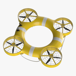 3D model Water Rescue Drone Yellow