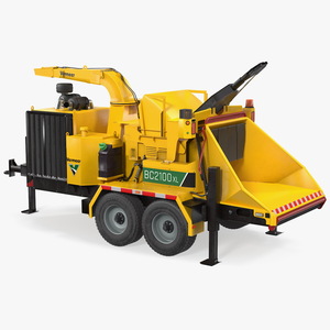 Towed Wood Chipper Vermeer BC2100XL New 3D model