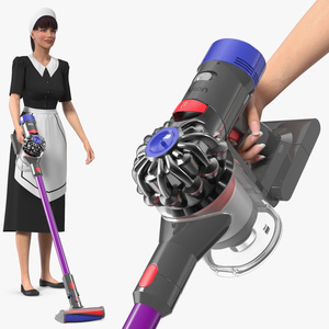 3D Housekeeping Maid with Dyson V8