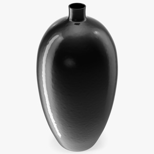 3D model Black Ceramic Flower Vase