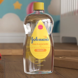 3D Johnsons Oil Bottle Yellow