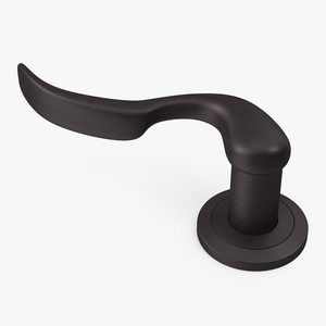 3D model Dark Bronze Curly Door Handles