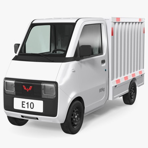 Wuling E10 Mini Truck Grey Color 3D