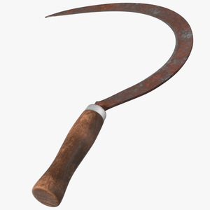 Sickle Rusty 3D