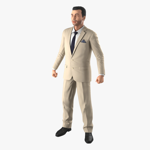 Mediterranean Businessman Rigged 3D