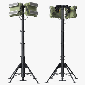 Drone Detection Air Security Radar 3D model