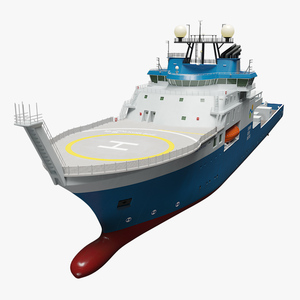 3D model Falkor Too Construction Vessel