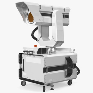 Airport Ceilometer LIDAR Scanner Rigged 3D model